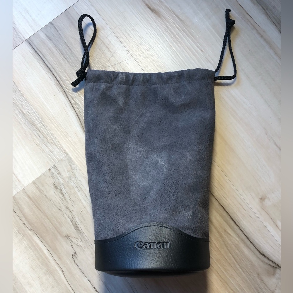Genuine Canon LP1224 Soft Lens Case Pouch Drawstring OEM Camera Lens Bag Japan
